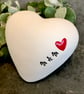 Ceramic heart pebble - Mam - Image 1