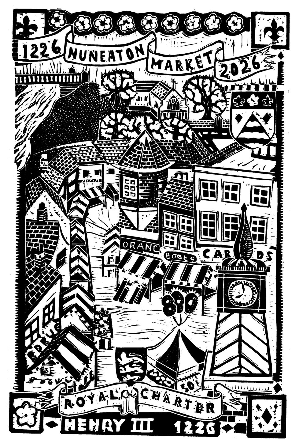 Woodcut and linocut prints by John Freeman