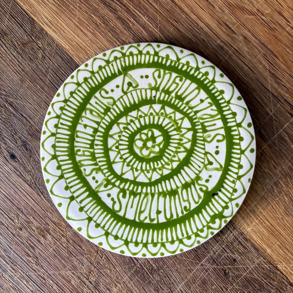 Hand Painted Olde English Insults Coaster
