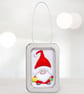 Santa Christmas decoration, 3D Father Christmas in a little tin, decoration - Image 1