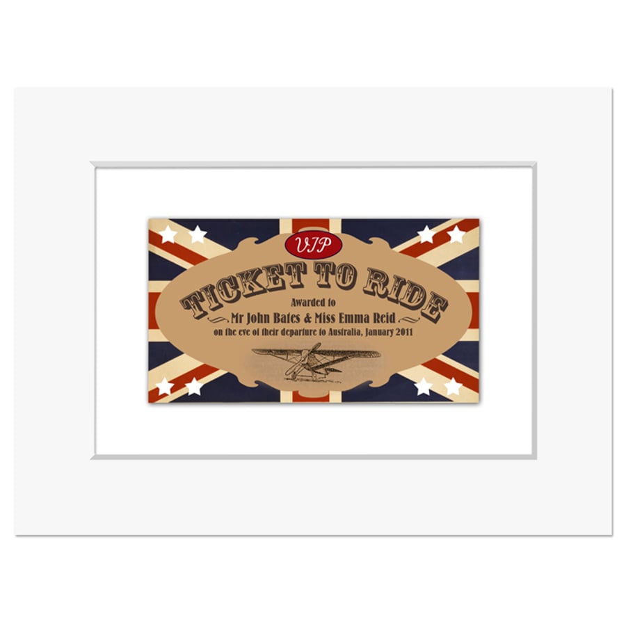 Ticket to Ride: Personalised Print