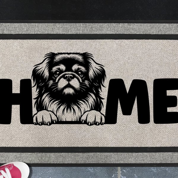 Pekingese Home Door Mat No.2 - All Weather Doormat - 45x70cm 