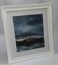 Distant Hills, Landscape With Lake and Mountains, Original Framed Art - Image 3