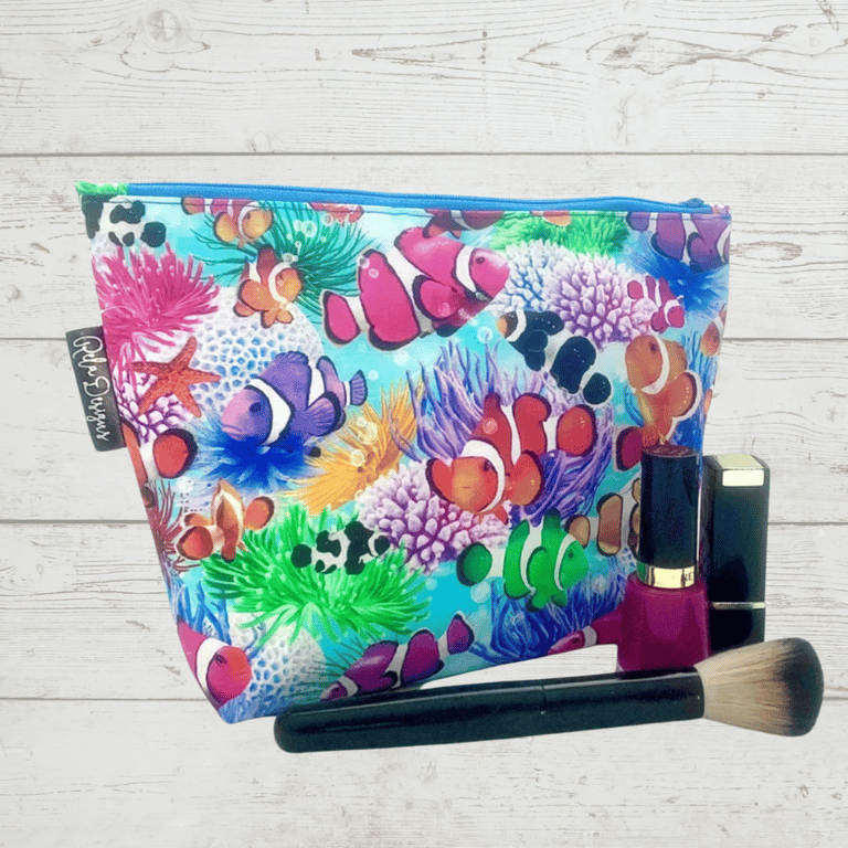 Makeup bags, Clown fish 