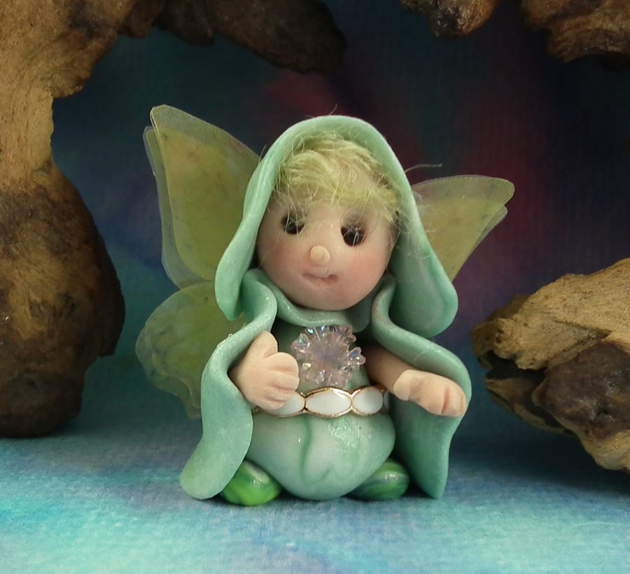 Tiny Winged Spry-Gnome 'Flitch' OOAK Sculpt by Ann Galvin