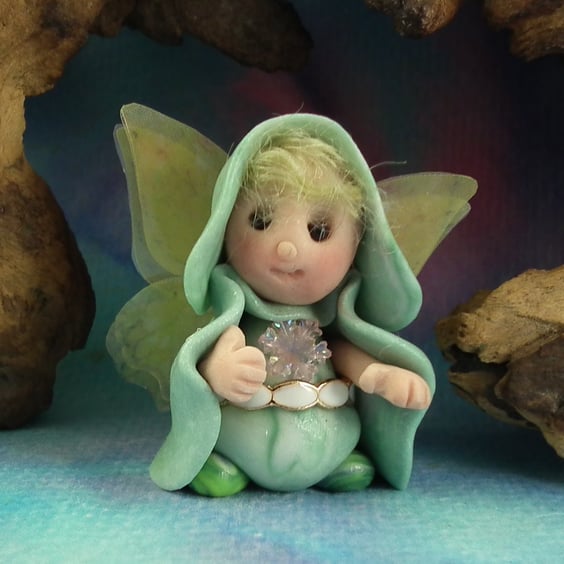 Tiny Winged Spry-Gnome 'Flitch' OOAK Sculpt by Ann Galvin