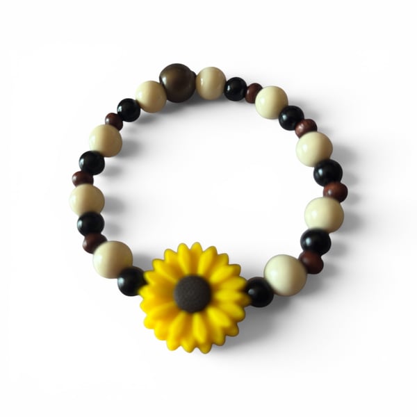 A lovely summery themed handmade bracelet 
