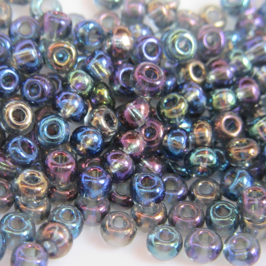 Clear Iridescent Beads 