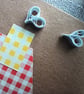 Summer Seconds Cartref Newydd Handmade Paper Patchwork Welsh Card 6" x 6" - Image 3