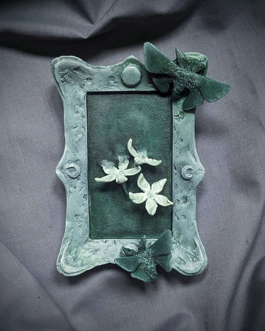 Unseen viii - small, strange, beautiful moth and mirror sculpture