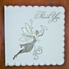 hand crafted Thank you card ( ref F 391)