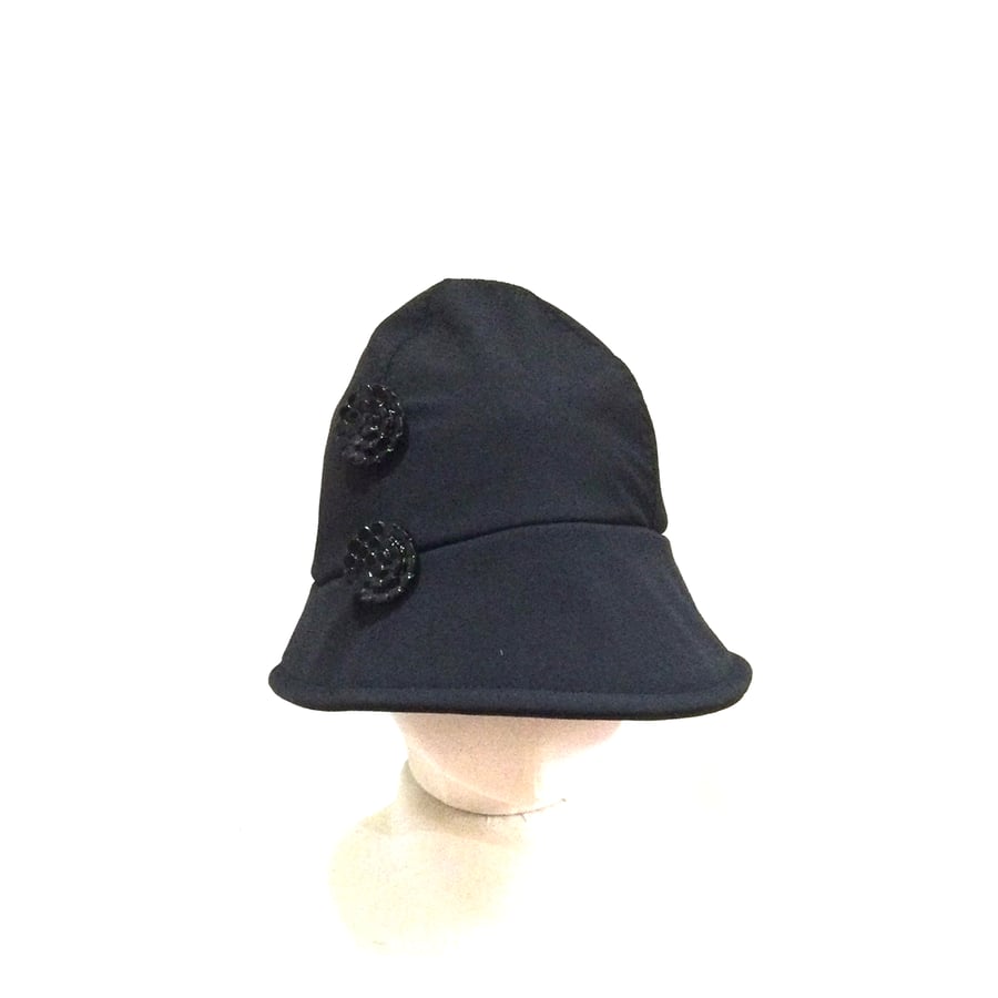 Rain Hat Black Soft Shell