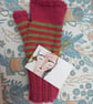 Hand knitted fingerless mitts ladys small - Image 1