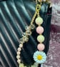 Spring pinks bag charm