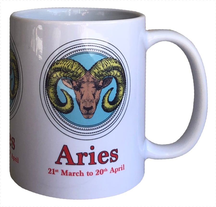Aries 11oz Ceramic Mug - The Ram (21st March - 20th April)