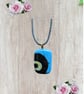 Glass Fused Pendant - Blue