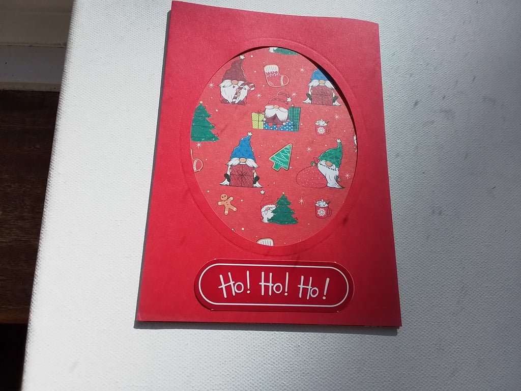 Christmas card. Christmas. Gnomes. Gonks. Ref 280