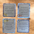 Set of 4 Inspirational Quote Cards – Encouragement & Mental Health Affirmation