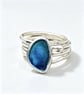 Enamel Pebble Stack Ring, silver stack ring, enamel stack ring, stack ring,  - Image 10