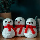 Handmade Crochet Snowman, Christmas decor, Christmas Snowman