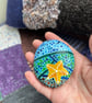 Starfish under the waves and sea abstract hand painted paperweight  - Image 4
