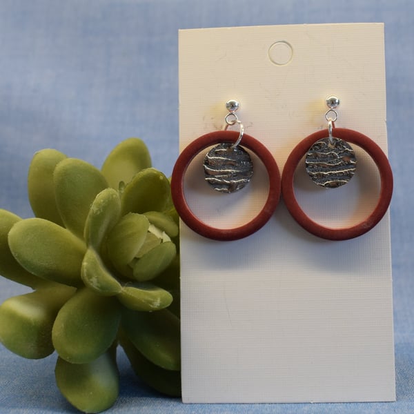 Circle Hoop Statement Earrings 