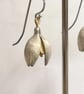 Snowdrop earrings made from Silver - Image 3