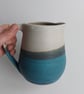 Handmade large jug pitcher in Tiree Sea glaze - Image 4