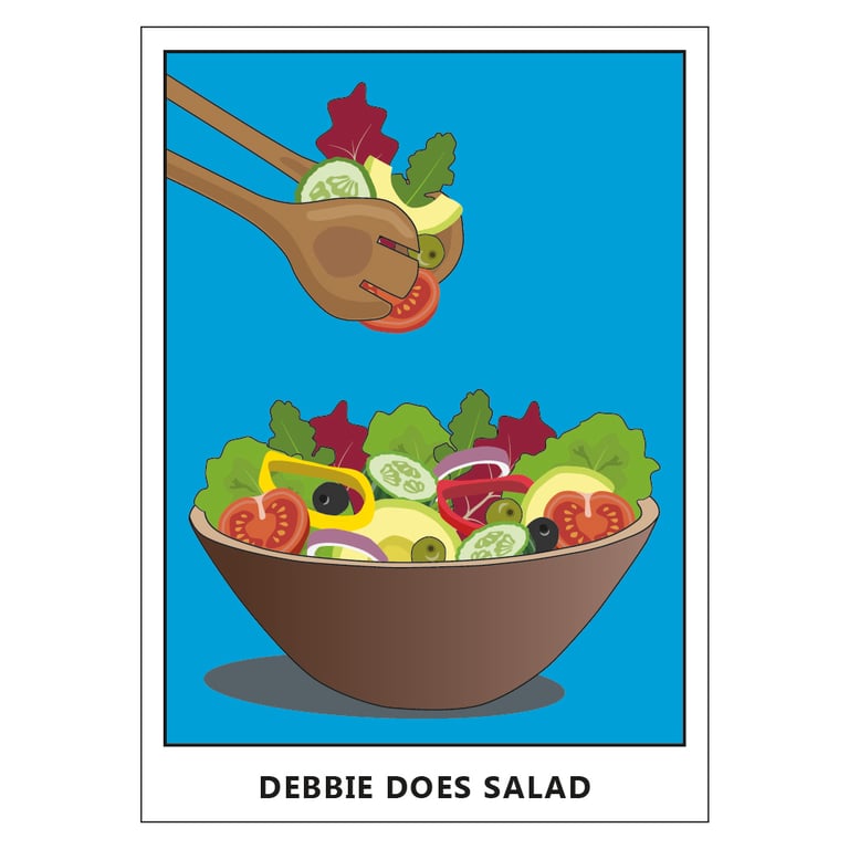 Salad Postcard