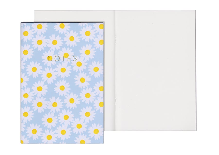 Plain Pages A5 Notebook - Daisy