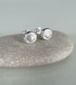 Sterling Silver Scallop Shell Stud Earrings - Image 2