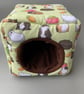 Guinea pig cosy cube house. Guinea pig cube house. Padded fleece lined house. - Image 4