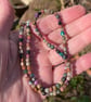 Gemstone bead necklace in earthy brown tones - Image 4