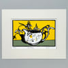 Snowdrops- Handprinted Original Linocut- Limited Edition