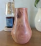 Hand Turned Yew Wood Vase – Natural Edge Features – Unique Handmade Wooden Vase - Image 5