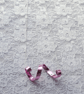 Necklace Pink Aluminium Wire Wrap  Ribbon Pendant  - Image 2