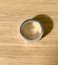 "Decoherence" - Heavy Sterling Silver Ring - 12g - Made To Any Size - 8mm x 2mm - Image 8