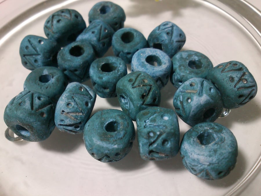 Tribal Style Blue Beads