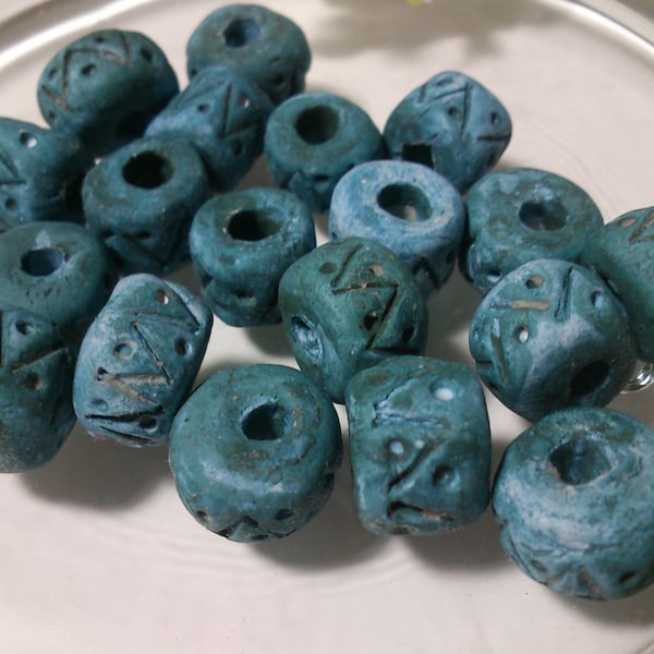 Tribal Style Blue Beads