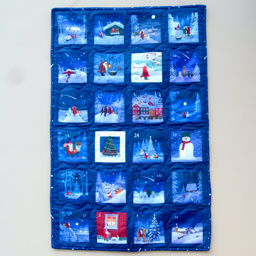 Reusable Advent Calendar 'Tomtens Village'