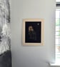 Original Hand-painted Bleach Portrait - Barn Owl - Image 4