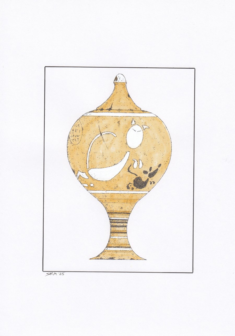 The Cat And Mouse Lidded Cup