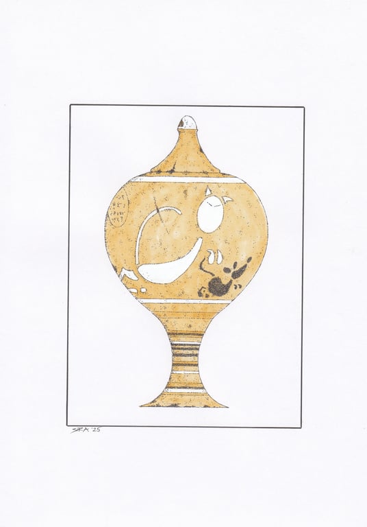 The Cat And Mouse Lidded Cup