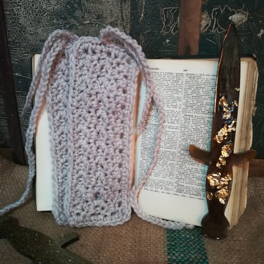 Crochet Archery Wrist Cuffs Medieval  