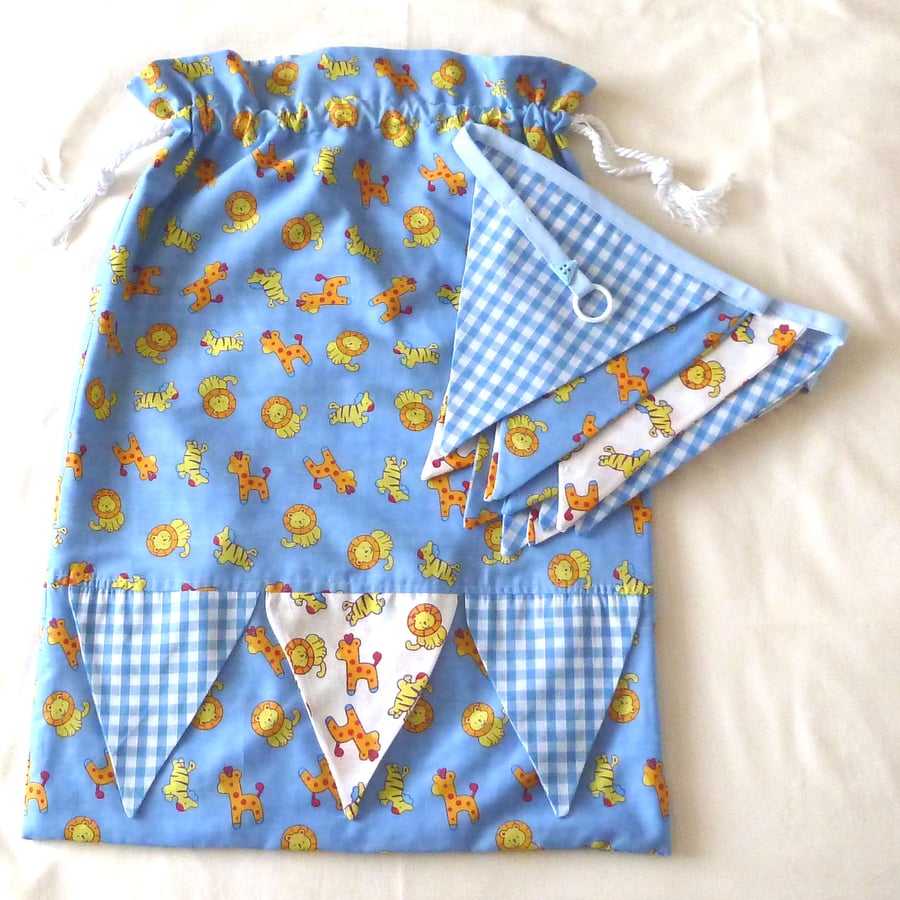 Toy Bag with matching Bunting