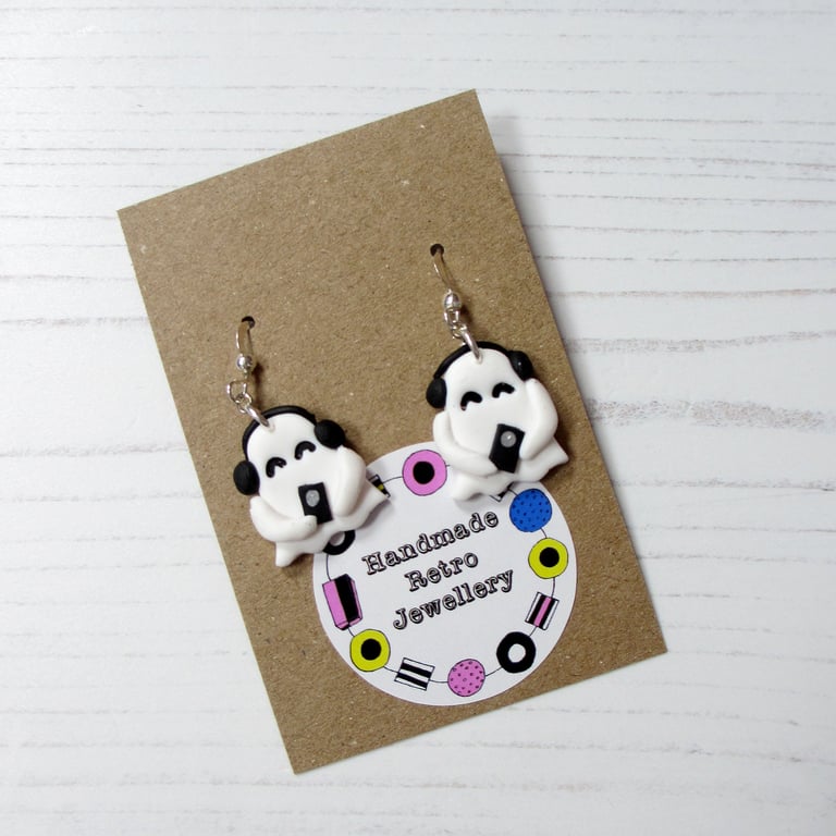 Halloween Music lovers Ghosts Earrings