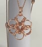 Rose Gold Sterling Silver Chainmaille Pendant and necklace “Last One Available” - Image 3