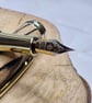 Hand Turned Wooden Fountain Pen - Spalted Beech - Image 2