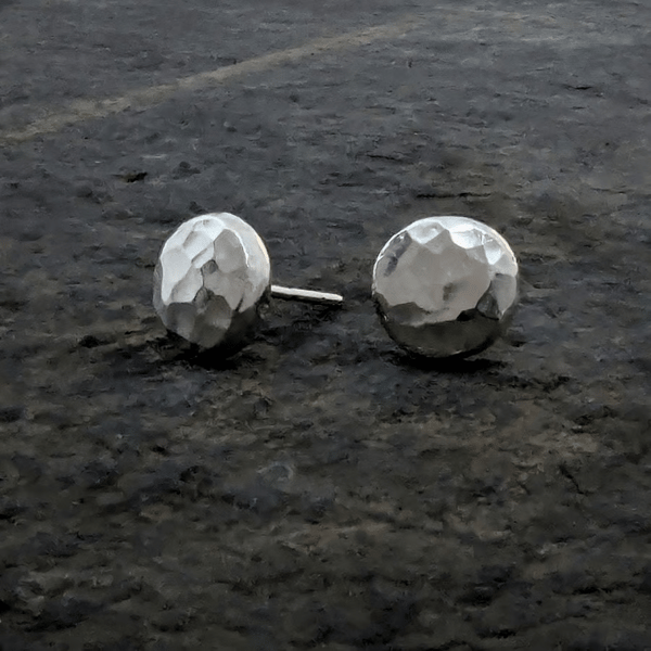 STERLING SILVER 4 mm Studs Earrings, Handmade Urban Jewellery