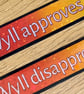 Wyll Approves Disapproves Sticker Set - Holographic Vinyl RPG Decals - Image 4